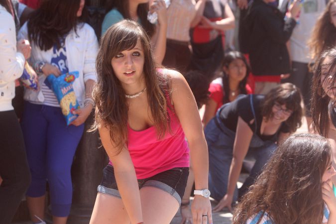 'Flashmob' junto al instituto Sagasta-11